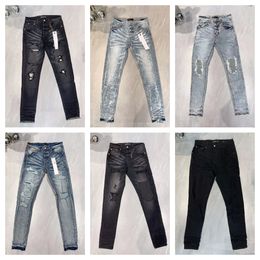 hole jeans high quality mens womens designer pants brand baggy knee pant jean short rock revival luxuryselvedge bell bottom denim skinny Button Classic Daily Outfit