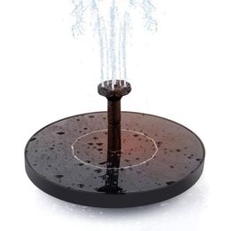 Solar Power Bird Bath Fountain Water Floating Pump Fountain for Bird BathFish TankSmall PondGarden Decoration3241287