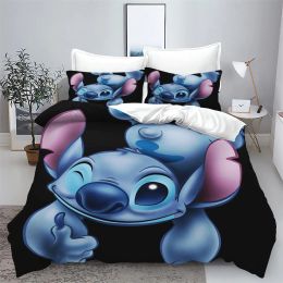 sets Stitch Duvet Covers Bedding Set Cover Modern Printed 3Piece Set 1 Quilt Cover Queen Comforter Sets