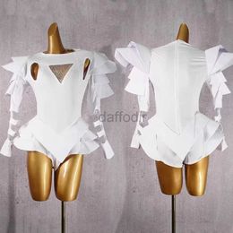 Stage Wear GOGO Dance Bodysuit DJ Leading Dance Rave Clothes Singer Stage Wear New Stage Costumes Women Nightclub Rhinestone Jumpsuit d240425