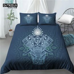 sets Home Living Luxury 3D Elephant Print 2/3Pcs Comfortable Duvet Cover PillowCase Bedding Sets Queen and King EU/US/AU Size