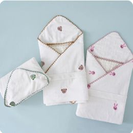 sets Newborn Baby Swaddle Blanket Witner Fleece Blankets for New Born Plaid Diapers Stroller Infant Bedding Soft Warm Baby Comforter