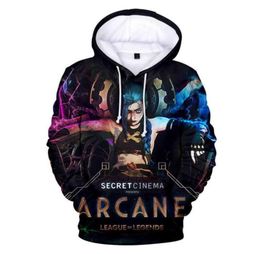 Game Lol Arcane Hoodies Men Women039s Fashion Anime Jinx 3d Hoodie Sweatshirt Women Oversized Hip Hop Hoodie Kids Boys Clothing3249748