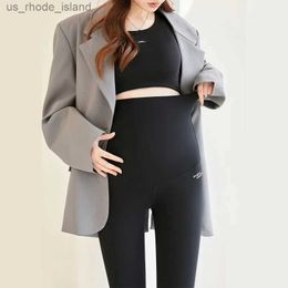 Maternity Bottoms Stylish Maternity Leggings Seamless Belly Support Pregnancy Pants Pregnant ClothesL2404