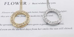 Designer Brand Stainless Steel Pendant Necklace Big Cake Full Sky Star Carter Circle Couple Titanium 8DQ6