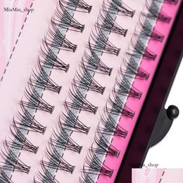 Natural Fake Eye Lashes 60Pcs 8/10/12/14Mm Professional Makeup Individual Cluster Grafting False Eyelashes Health Beau Dhhi0 999