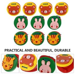 Mirrors Castanets Kids Instrument Fingerpercussion Musical Instruments Toys Orff Wooden Clapper Rhythm