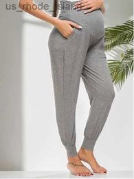 Maternity Bottoms Womens European and American maternity pants maternity pants casual home sports pantsL2404