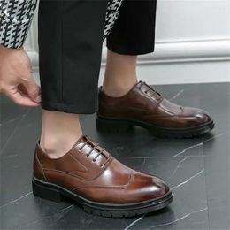 Dress Shoes Bodas Slip Resistant High Quality Gentlemen Heels Black For Men Sneakers Blue Sport Brands Er