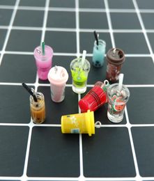 Colourful Milk coffee dink Charms Pendants for DIY decoration bracelets necklace earring key chain Jewellery Making3552883