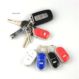 Party Favor Wireless Whistle Finder Keychain Electronic Anti Theft Ellipse Plastic Key Search Lost Device Car Keyrings