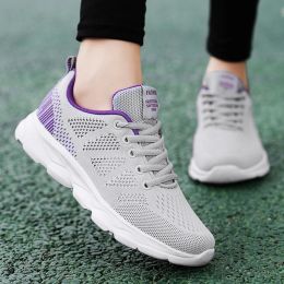Boots Lightweight Women Running Shoes Breathable Women's Walking Shoes Outdoor Soft Female Casual Shoes Lace Up Tennis Nonslip Flats