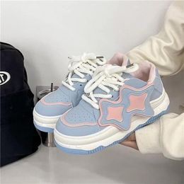 Casual Shoes 2024 U Leather Women's White Woman Vulcanize Sneakers Breathable Sport Walking Running Platform Flats 41 42