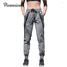 Yoga Outfits Picemice Pants Women Loose Leggings White Stripes Slim Splice Sports Running Clothes Female Fitness Legging