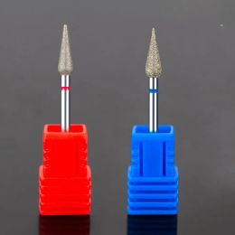 Bits Diamond Cuticle Clean Burr Nail Drill Bit For Manicure Round Cone Nail Drill Bits Russian Manicure Drills Accessories