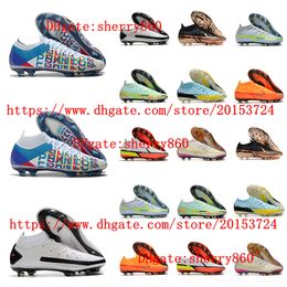 Men Soccer Shoes Cleats Football Boots Professional Training Phantomes GTes Elite Dynamices Fit AG-PROes FG Sports Zapatos De Futbol