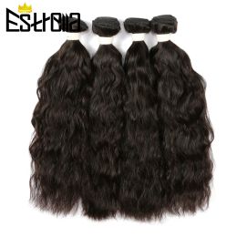 Wigs Natural Wave Human Hair Bundles Brazilian Hair Weaving Bundles Human Hair Natural Color Looks Natural Remy Hair Extensions