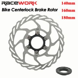 Parts Racework 140mm 160mm 180mm Disc Brake Rotor Centerlock MTB Road Bike Heat Dissipation Cooling Hollow Pads Disk Center Lock