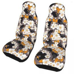 Car Seat Covers The Cherries Blossom Universal Cover Off-Road Women Floral Flower Protection Polyester Protector