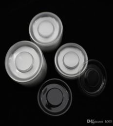 100pcs whole circle round clear lash trays plastic transparent blank holder tray for eyelash packaging box Case container1339606