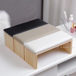 Pillow 1PC White PU Leather Nail Hand Pillow Nail Cushion Pillow Manicure Stand Arm Rest For Nails Nail Table Manicure Table Nail Mat