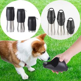 Pet Dog Water Bottle Portable Insulation Stainless Water Dispenser Travel Cat Outdoor Walking Drinking Fountain Small Large Dog 240416