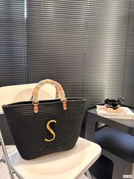 Tote Bag Designer Bag Grained Leather Handbag Large Capacity Women Crossbody Shoulder Bags Black Letter Purse Luxury Shopping Bag 8954