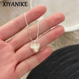 Pendant Necklaces XIYANIKE Summer Irregular Heart Pearl Necklace For Women Girl Korean Fashion Jewelry Lady Gift Party Birthday Collier