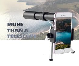 Portable Telescope Monocular 4k 10300x40mm Super Telepo Zoom Monocular Telescope With Smartphone Holder Camping Au62352158