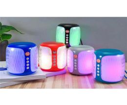 TG611 Colorful Light Wireless Mini Bluetooth Speaker Outdoor Sport Battery Capacity Charging Input 5V500MA Portable Column Speake1650155