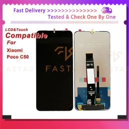 Screens 6.52"Original For Xiaomi Poco C50 LCD Display Touch Digitizer Assembly Replacement Phone Screen redmi Xiaomi PocoC50 lcd