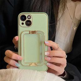 High-end Luxury Leather IPhone Cell Phone Cases 13 13pro 13promax ForX Xs Xr Xsmax11 Pro Promax Fashion Designers Phonecase With Bracket