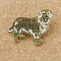 Brooches Life Is Enamel Pins Cute Dog Brooch Collecting Lapel Badges Men Women Fashion Jewellery Gifts Adorn Backpack Hat