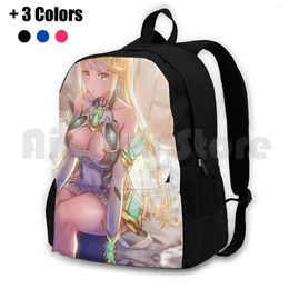 Backpack 4K Mythra From Xenoblade Chronicles 2 Outdoor Hiking Riding Climbing Sports Bag