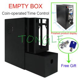 Cases New Timer Control Coin Acceptor Selector Metal Cash Empty Box for Washing Machine Massage Chair Watch TV Beach Shower