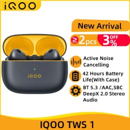 Earphones VIVO IQOO TWS 1 TWS Earphone Bluetooth 5.3 49dB Active Noise Cancelling True Wireless Headphone 42Hour Battery Life For IQOO 11S
