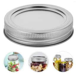 Storage Bottles 12 Set Sturdy Canning Covers With Rings Wide Mouth Lids For Home Convenient Multipurpose Jar Practical Replacement Mason