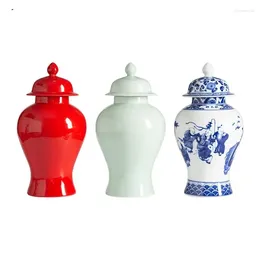 Storage Bottles Creative Ceramic Ginger Jar Home Antique Wine Bottle Decoration Chinese Style Soaker Living Room