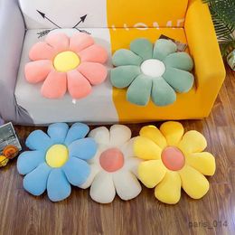 Stuffed Plush Animals 38-75CM Stuffed Eight Petal Flower Plush Pillow Small Daisy Sunflower Sofa Cushion Home Room Decor Girl Stuffed Plush Toys Gifts