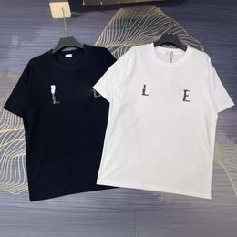 High Version Summer New Trendy Brand Luo Jia L Family Loose And Comfortable Couple Pure Cotton Short Sleeved T Shirt