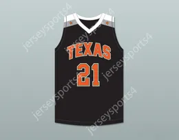 CUSTOM NAY Name Mens Youth/Kids PLAYER 21 TEXAS D1 AMBASSADORS AAU BLACK BASKETBALL JERSEY 1 TOP Stitched S-6XL
