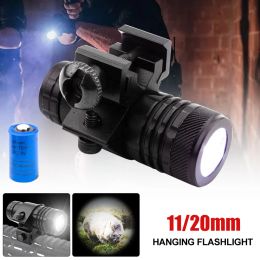 Lights Tactical 11/20MM Hanging Light Mini LED Gun Pistol Light Picatinny Rail Mount for Hunting Pistols with Rechargeable Battery