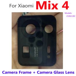 Frames Original For Xiaomi Mix 4 Rear Back Camera Frame with Glass Lens Housing Back Cover Holder Mobile Replacement