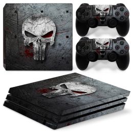 Stickers SKULL 0155 PS4 PRO Skin Sticker Decal Cover for ps4 pro Console and 2 Controllers PS4 pro skin Vinyl