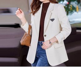 Women's Suits Outerwear Women's Blazers White Female Coats and Jackets Jacket Dress Over Loose Clothing Long