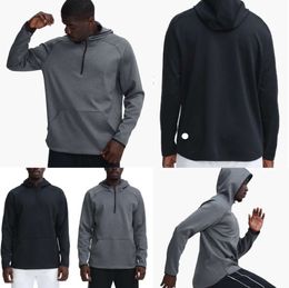 LU LU L- 372 Men Hoodies Outdoor Pullover Sports Long Sleeve Yoga Wrokout Outfit Mens Loose Jackets Training Fitness Designer Fashion Clothing 354534