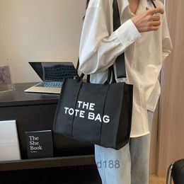 Designer Women's Mac Tote bag Western style large capacity letter printed version handbag 2024 single shoulder crossbody fashionable tote for women