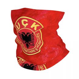 Fashion Face Masks Neck Gaiter Uck Albanian Flag Albania Bandana Neck Gaiter Printed Balaclavas Face Mask Scarf Multi-use Cycling Riding for Men Adult Winter Y240425