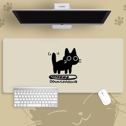 Mice Mousepad Gamer 900x400 Cute Cartoon Gaming Mouse Pad Computer Cat Notebook Accessories Large Desk Mat Overlock Moise Pad