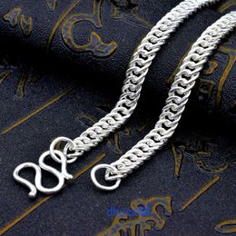 Hip Hop 925 Sterling Silver 5mm 6mm 7mm 8mm 9mm Wide Chain Fashion Necklace Jewelry for Men Cuban